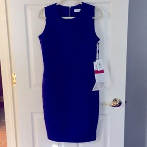 Calvin Klein purple/dark blue fitted dress